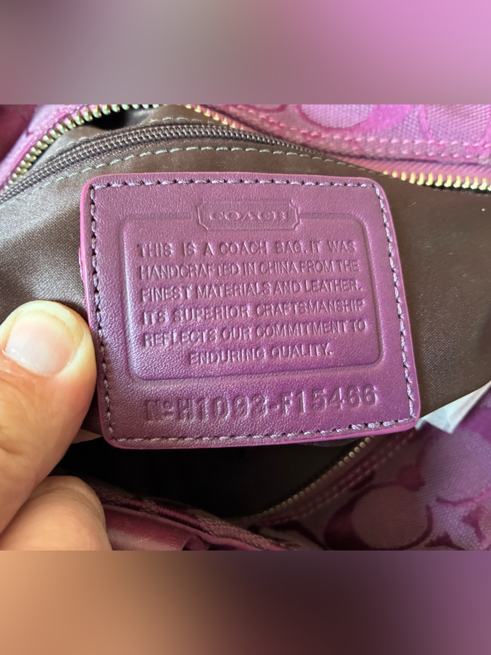 Coach Signature Patchwork Tote - Picture 3 of 4